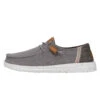 Wendy Washed Canvas - Grey 2 Wendy Washed Canvas - Grey -Heydude Store FW23 W 40297 030 WENDY WASHED CANVAS GREY LEFT PROFILE