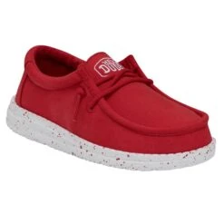 Heydude Hey Dude Wally Youth Slub Canvas Red -Heydude Store Screenshot2023 05 23111729