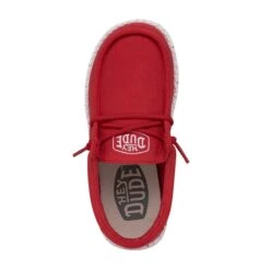 Heydude Hey Dude Wally Youth Slub Canvas Red -Heydude Store Screenshot2023 05 23111915