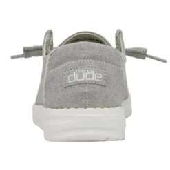 Heydude Hey Dude Youth Wendy Chambray Braid Grey Shoe 10 Heydude Hey Dude Youth Wendy Chambray Braid Grey Shoe -Heydude Store girls hey dude wendy chambray slip on sneaker 130123327 grey back 13488.1652906092